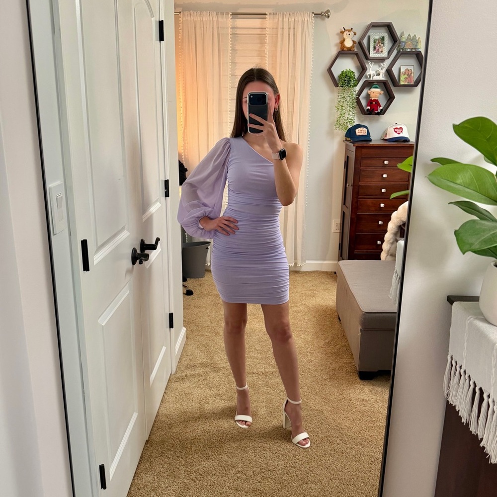 HELLO MOLLY Party It Up Dress Lilac